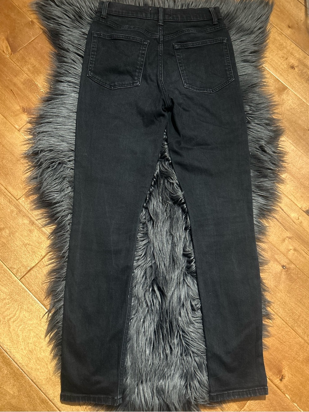 Reformation High Rise Jeans Black Straight-Leg Jeans Size 27 - Picture 6 of 10